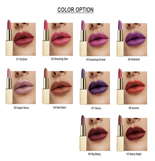 Bawei High Pigment Glitter Sparkle Lipstick (4)