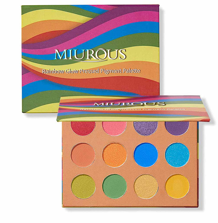 Rainbow Glow Pressed Pigment Palette