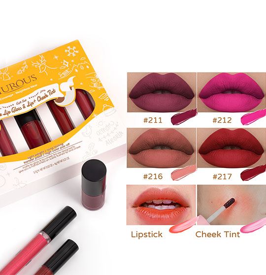Christmas Lip Gloss & Lip Tint Gift Set