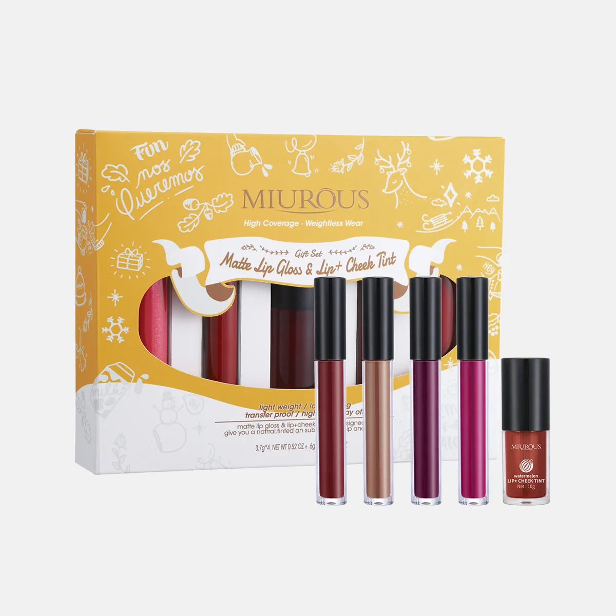 Christmas Lip Gloss & Lip Tint Gift Set