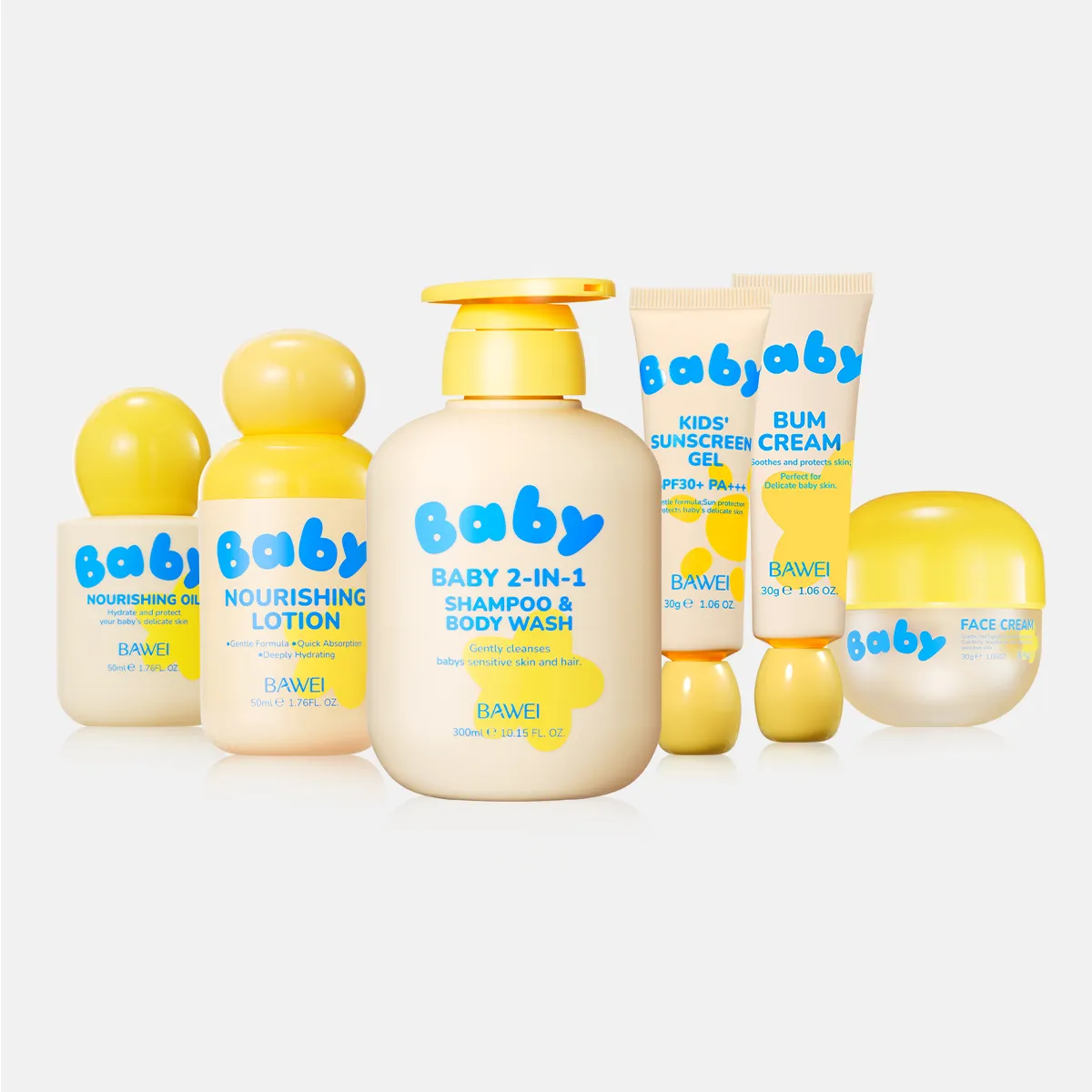 Baby skin care set